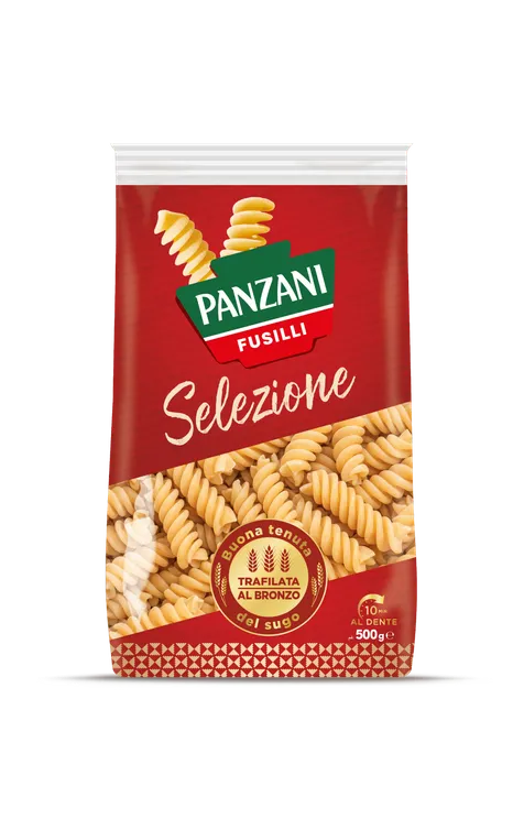 Pack de fusilli de la gamme Panzani Selezione Al Bronzo